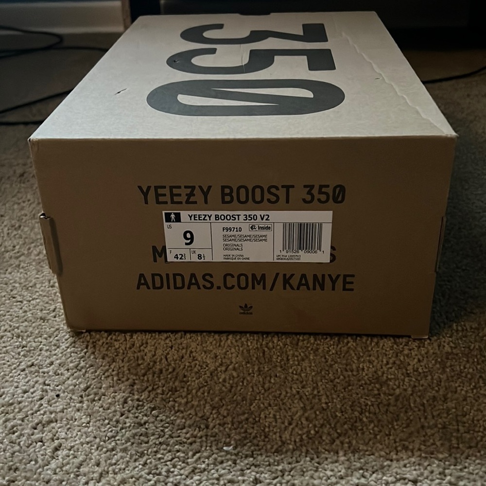 Yeezy sesame size 9 mens